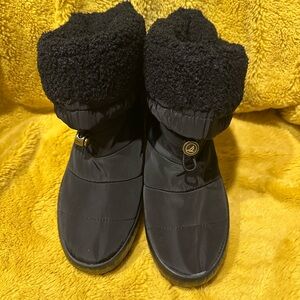 Sperry Top-Sider Women's Seacycled Torrent 7.5 black Fold Down winter Boots Snow